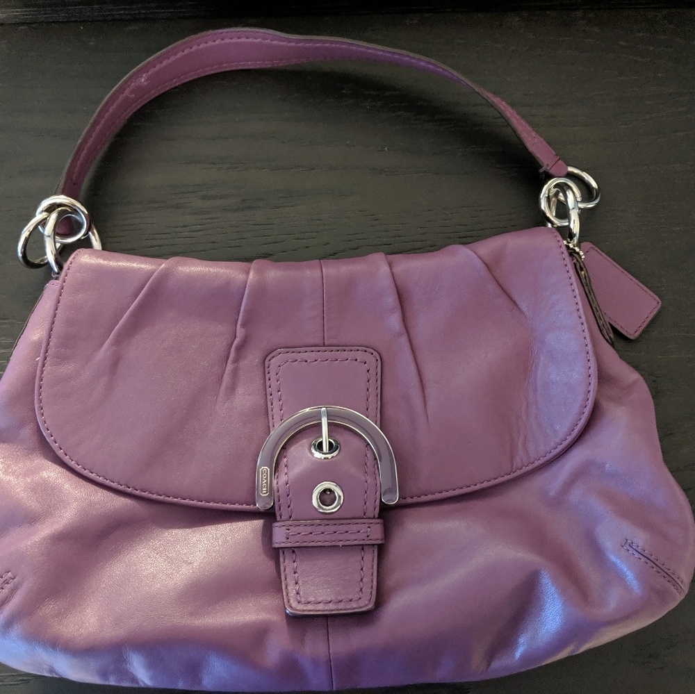 Purple Coach purse